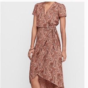 Express Women Brown Casual Dress Sz L